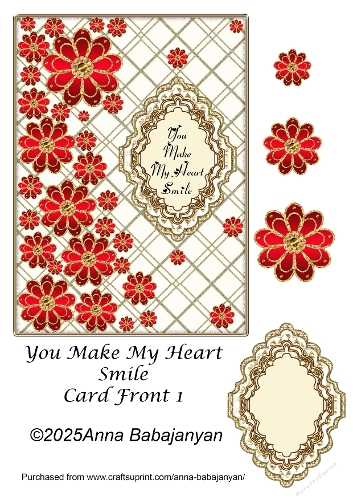 You Make My Heart Smile Card Front 1