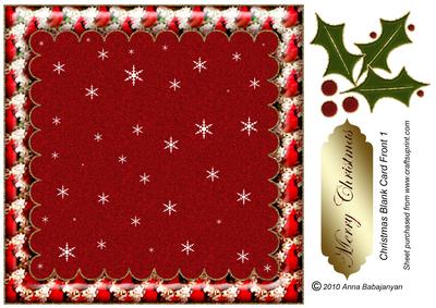 Christmas Blank Card Front 1