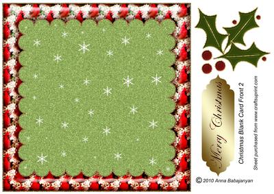 Christmas Blank Card Front 2