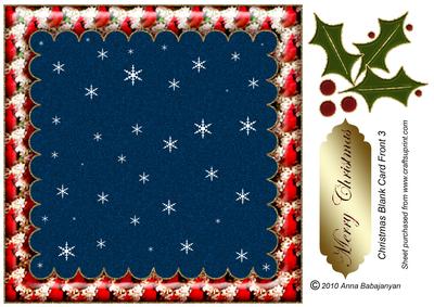 Christmas Blank Card Front 3