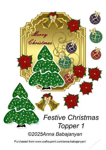 Festive Christmas Topper 1