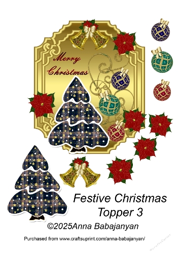 Festive Christmas Topper 3
