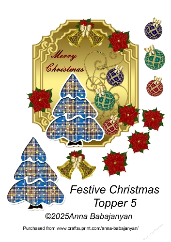 Festive Christmas Topper 5