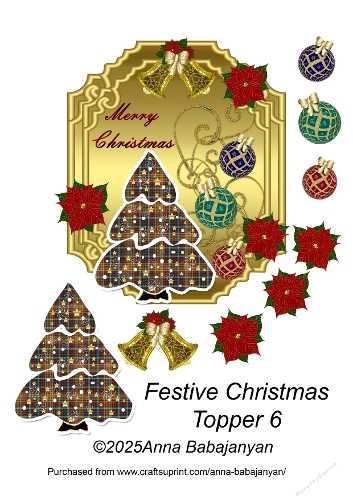 Festive Christmas Topper 6