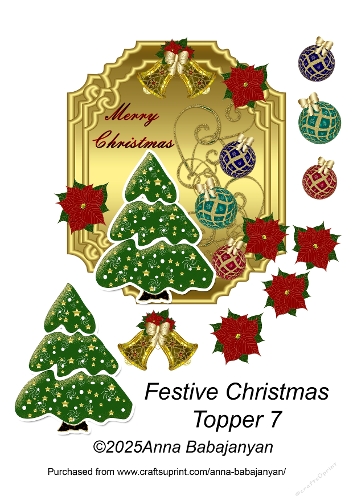 Festive Christmas Topper 7