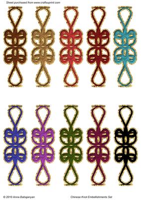Chinese Knot Embellishments Set