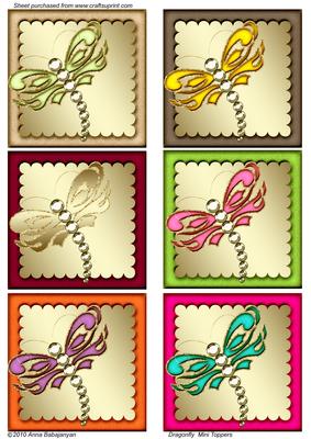 Dragonfly Mini Toppers