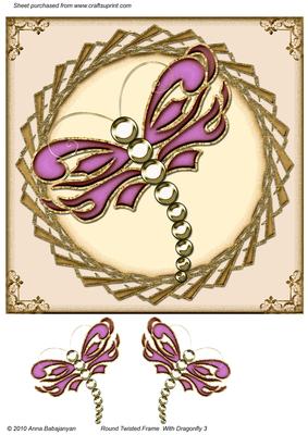 Round Twisted Frame with Dragonfly 3