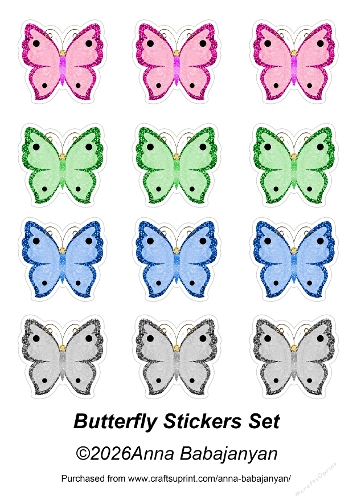 Butterfly Stickers Set