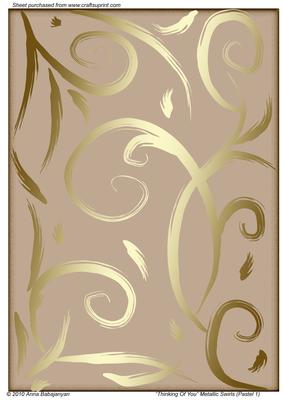 Thinking of You Metallic Swirls (pastel 1)