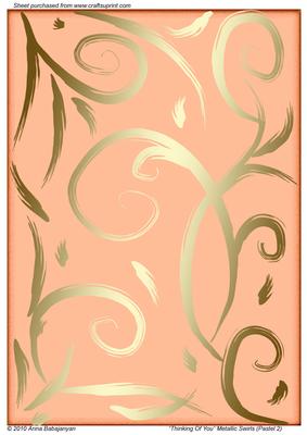 Thinking of You Metallic Swirls (pastel 2)