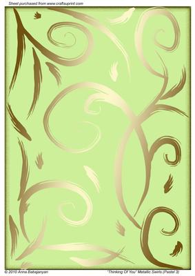 Thinking of You Metallic Swirls (pastel 3)