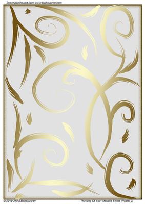 Thinking of You Metallic Swirls (pastel 9)