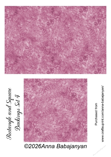 Rectangle and Square  Backings Set 4