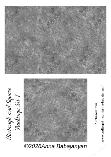 Rectangle and Square  Backings Set 7