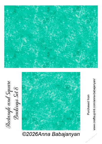 Rectangle and Square  Backings Set 8