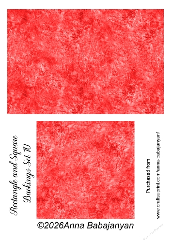 Rectangle and Square  Backings Set 10