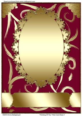 Thinking of You Plain Card Base 1