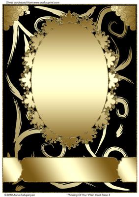 Thinking of You Plain Card Base 3