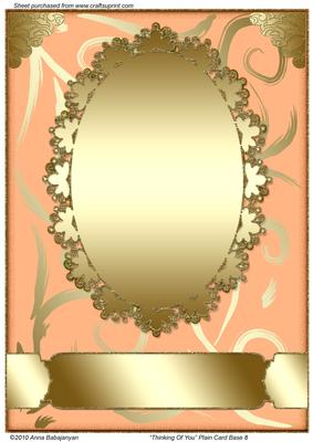 Thinking of You Plain Card Base 8