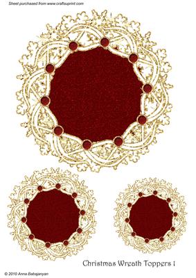 Christmas Wreath Toppers 1