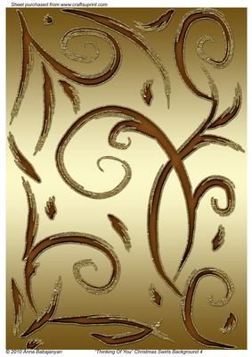 Thinking of You Christmas Swirls Background 4