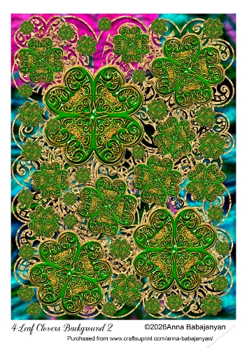 4 Leaf Clovers Background 2