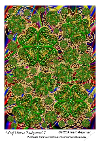 4 Leaf Clovers Background 4