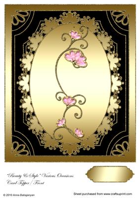 Beauty & Style Various Occasions Card Topper/ Front