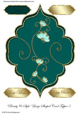 Beauty & Style Large Shaped Card Topper 5