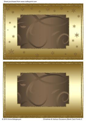 Christmas & Various Occasions Blank Card Fronts 3
