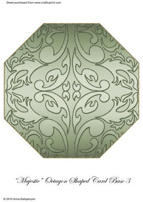 Majestic Octagon Shaped Card Base 3