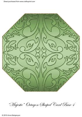 Majestic Octagon Shaped Card Base 4