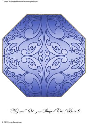 Majestic Octagon Shaped Card Base 6