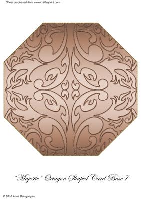 Majestic Octagon Shaped Card Base 7