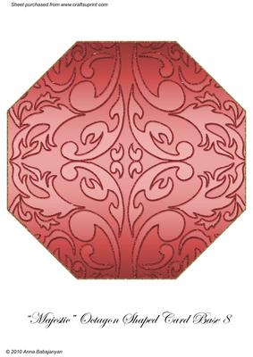 Majestic Octagon Shaped Card Base 8