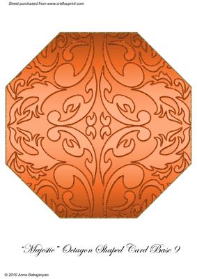 Majestic Octagon Shaped Card Base 9