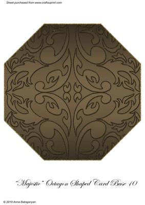 Majestic Octagon Shaped Card Base 10