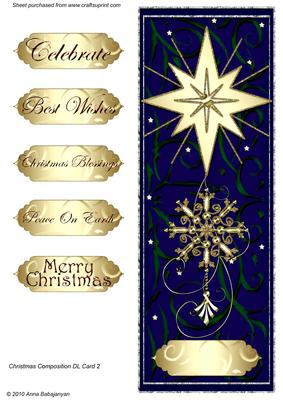 Christmas Composition Dl Card 2