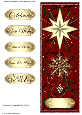 Christmas Composition Dl Card 3
