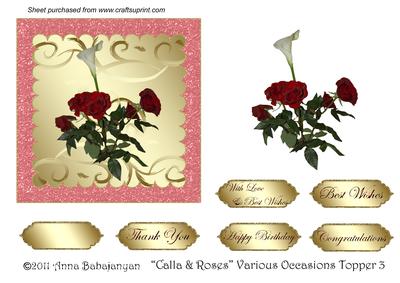 Calla & Roses Various Occasions Topper 3
