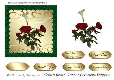 Calla & Roses Various Occasions Topper 4