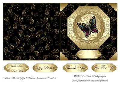 From Me to You Various Occasions Card 2