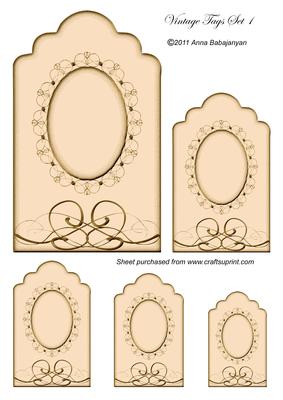 Vintage Tags Set 1