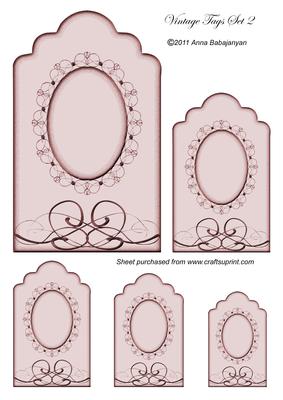 Vintage Tags Set 2