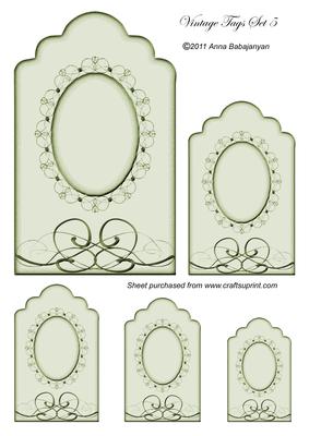 Vintage Tags Set 5