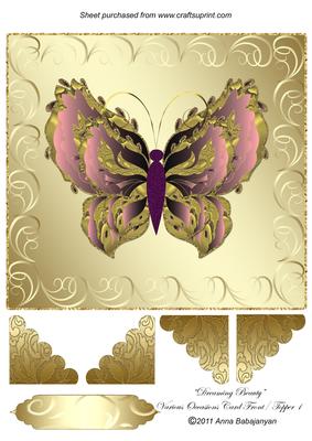 Dreaming Beauty Various Occasions Card Front/ Topper 1