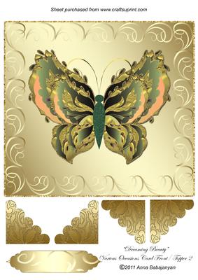 Dreaming Beauty Various Occasions Card Front/ Topper 2