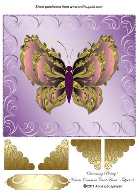 Dreaming Beauty Various Occasions Card Front/ Topper 3