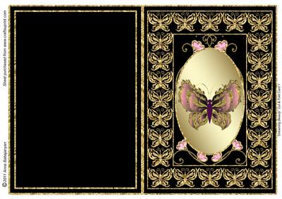 Dreaming Beauty Cut & Fold Card 1